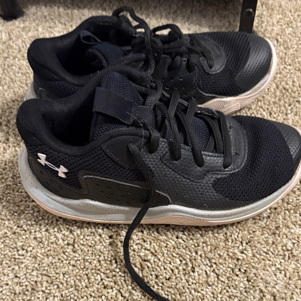 Under Armour Black and White Athletic Shoes
